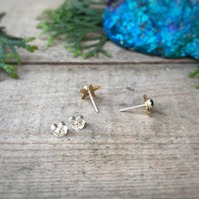 Load image into Gallery viewer, Black Onyx Star Stud Earrings