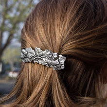 Load image into Gallery viewer, Acorn & Oak Pewter Hair Barrette