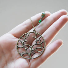 Load image into Gallery viewer, Brass Tree Medallion Necklace

