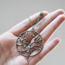 Load image into Gallery viewer, Brass Tree Medallion Necklace