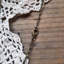 Load image into Gallery viewer, Tiny Embroidered Forget-me-not Necklace