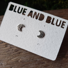Load image into Gallery viewer, Crescent Moon Stud Earrings
