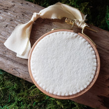 Load image into Gallery viewer, Hand-Embroidered Mouse & Mushroom Hoop Ornament