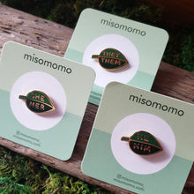 Load image into Gallery viewer, Leaf He/She/They Pronoun Pins