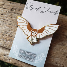 Load image into Gallery viewer, Barn Owl Enamel Pin