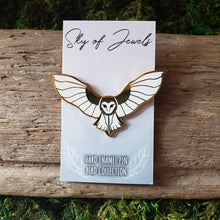Load image into Gallery viewer, Barn Owl Enamel Pin
