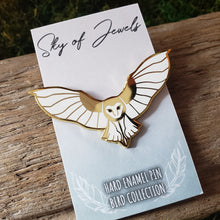 Load image into Gallery viewer, Barn Owl Enamel Pin