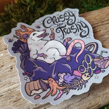 Load image into Gallery viewer, "Classy and Trashy" Possum King Vinyl Sticker
