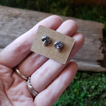 Load image into Gallery viewer, Sterling Silver Amanita Mushroom Studs