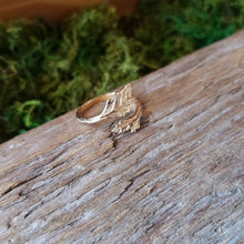 Load image into Gallery viewer, Bronze Adjustable Leaf Ring