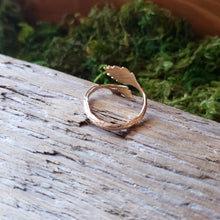 Load image into Gallery viewer, Bronze Adjustable Leaf Ring