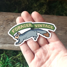 Load image into Gallery viewer, "Forager Vintage" Squirrel Vinyl Sticker