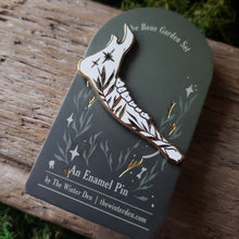 Load image into Gallery viewer, Botanical Deer Jawbone Enamel Pin