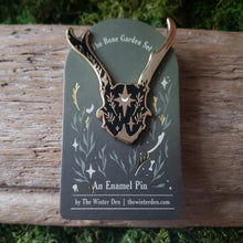 Load image into Gallery viewer, Mystical Deer Skull Enamel Pin