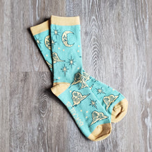 Load image into Gallery viewer, Spooky Night Sky Crew Socks