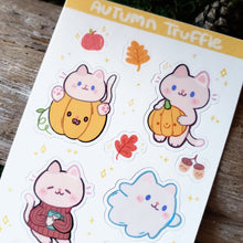 Load image into Gallery viewer, Autumn Cat Sticker Sheet