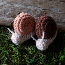 Load image into Gallery viewer, Crochet Snail Plush Keychain