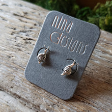 Load image into Gallery viewer, Sterling Silver Snail Studs