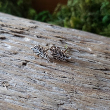 Load image into Gallery viewer, Sterling Silver Oak Leaf Studs