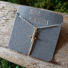Load image into Gallery viewer, Sterling Silver Shortsword Necklace