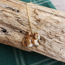 Load image into Gallery viewer, Porcelain Squirrel Pendant