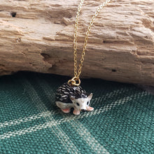 Load image into Gallery viewer, Porcelain Hedgehog Pendant