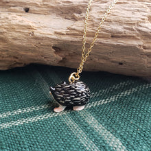 Load image into Gallery viewer, Porcelain Hedgehog Pendant