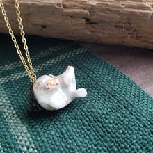 Load image into Gallery viewer, Porcelain Hedgehog Pendant