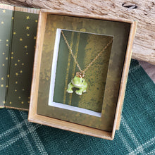 Load image into Gallery viewer, Porcelain Frog Prince Pendant