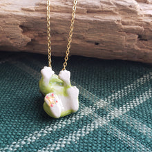 Load image into Gallery viewer, Porcelain Frog Prince Pendant