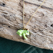 Load image into Gallery viewer, Porcelain Frog Prince Pendant