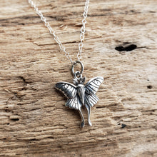 Load image into Gallery viewer, Sterling Silver Luna Moth Necklace