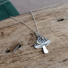 Load image into Gallery viewer, Sterling Silver Cosmic Mushroom Necklace
