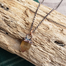 Load image into Gallery viewer, Copper Citrine Point Pendant