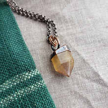 Load image into Gallery viewer, Copper Citrine Point Pendant