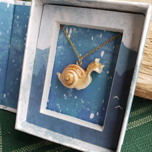 Load image into Gallery viewer, Porcelain Snail Pendant