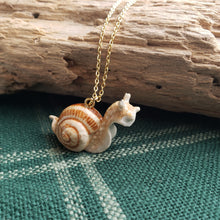 Load image into Gallery viewer, Porcelain Snail Pendant