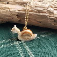 Load image into Gallery viewer, Porcelain Snail Pendant