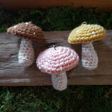 Load image into Gallery viewer, Crochet Mushroom Plush Keychain