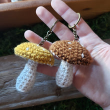 Load image into Gallery viewer, Crochet Mushroom Plush Keychain