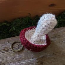 Load image into Gallery viewer, Crochet Mushroom Plush Keychain