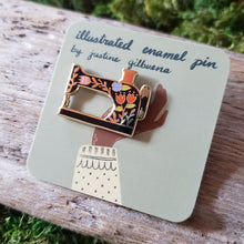 Load image into Gallery viewer, Sewing Machine Enamel Pin