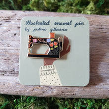Load image into Gallery viewer, Sewing Machine Enamel Pin