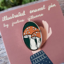 Load image into Gallery viewer, Amanita Mushroom Enamel Pin