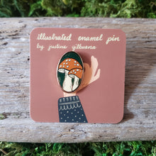 Load image into Gallery viewer, Amanita Mushroom Enamel Pin