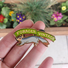 Load image into Gallery viewer, "Forager Vintage" Squirrel Enamel Pin