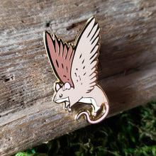 Load image into Gallery viewer, Winged Mouse Enamel Pin