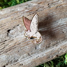 Load image into Gallery viewer, Winged Mouse Enamel Pin
