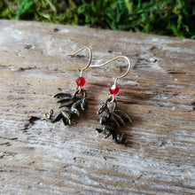Load image into Gallery viewer, Tiny Brass Dragon Earrings