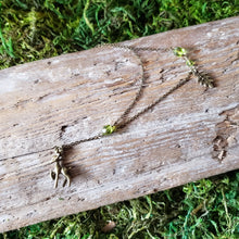 Load image into Gallery viewer, Tiny Brass Woodland Deer Necklace